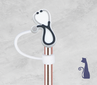 
              MEDICAL STETHOSCOPE STRAW TOPPER  FROM BLUE CAT TEES ON  SHOPIFY 
            