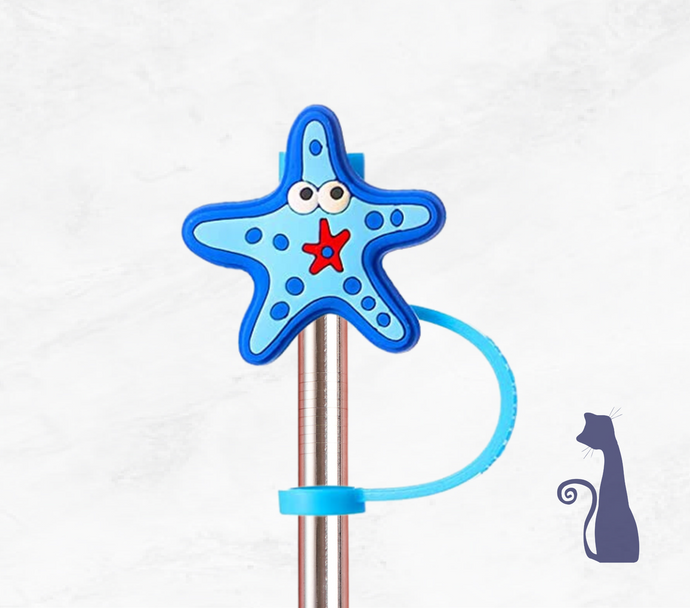 STARFISH STRAW TOPPER  FROM BLUE CAT TEES ON  SHOPIFY