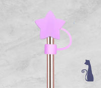 
              Purple Star Straw Topper From Blue Cat Tees On Shopify
            