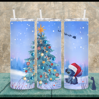 Stitch Christmas Tree 20oz Tumbler Christmas