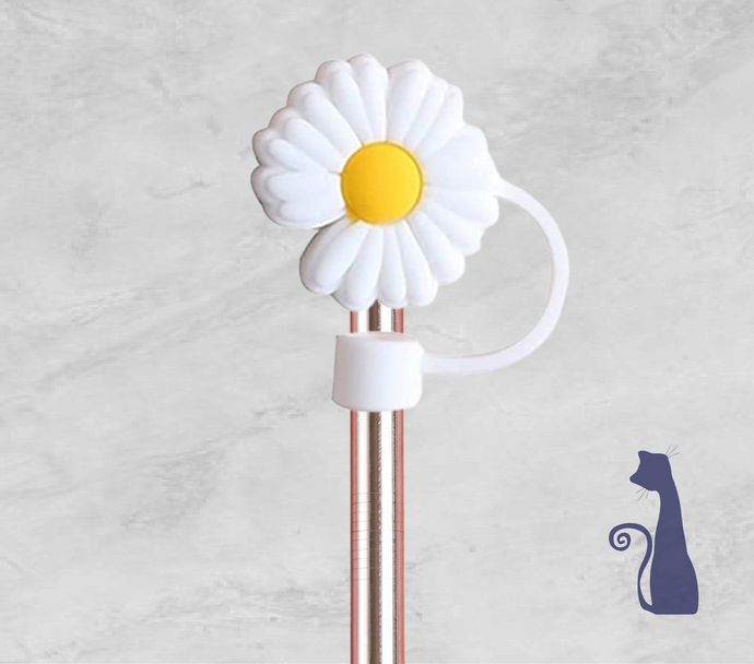 Daisy  Straw Topper From Blue Cat Tees On Shopify