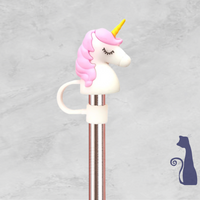 UNICORN STRAW TOPPER  FROM BLUE CAT TEES ON  SHOPIFY