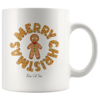 
              Merry Christmas Gingerbread Man White Coffee Mug
            