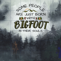 Some People Were Born With Bigfoot In Their Souls 20 oz Skinny Tumbler