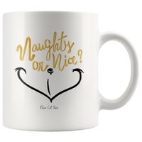 
              Naughty Or Nice Grinch Christmas White Coffee Mug
            