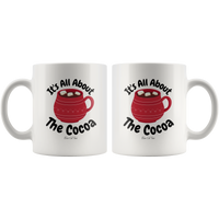 
              It's All About The Cocoa Christmas White Coffee Mug
            